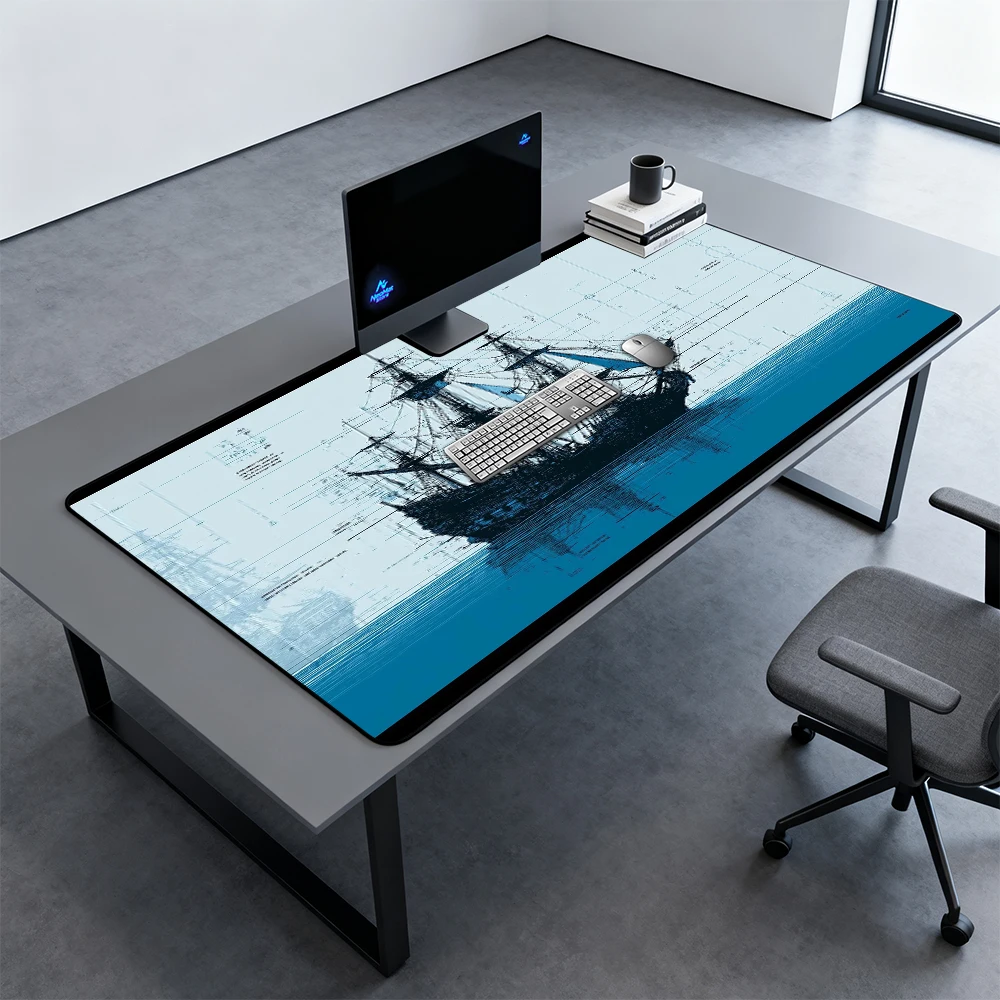Corsair Mouse Pad Blue Office Carpet Gaming Accessories Desk Pad Large 180x60 Pc Decoration Slipmat Mousepad 1200x600 Table Mats