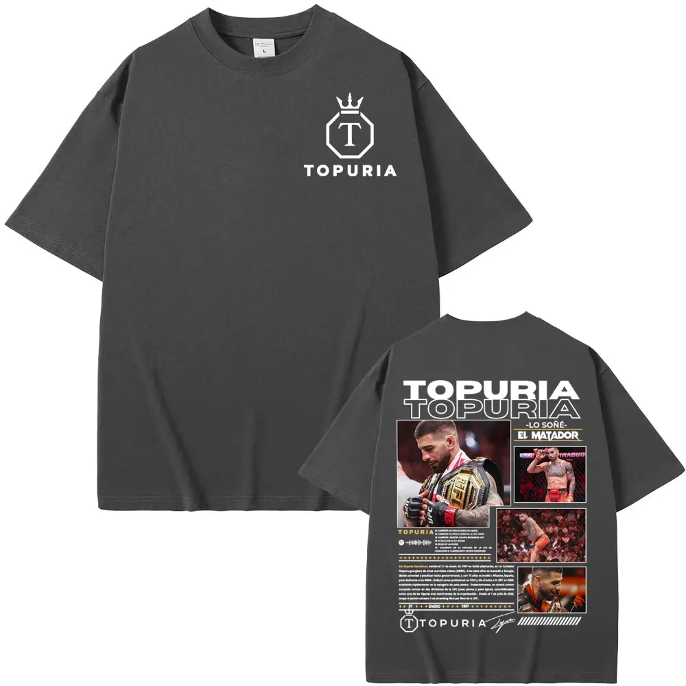Ilia Topuria Lo Sone El Matador Graphic T-shirts for Men Fashion