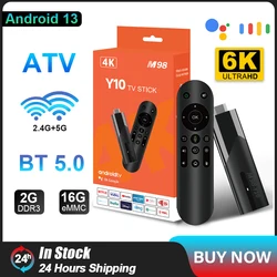 ATV Mini TV Stick Allwinner H618 Quad Core Cortex A53 Android 13 Support 8K 6K Video BT5.2 4K Wifi6 Voice Remote Smart TV Box