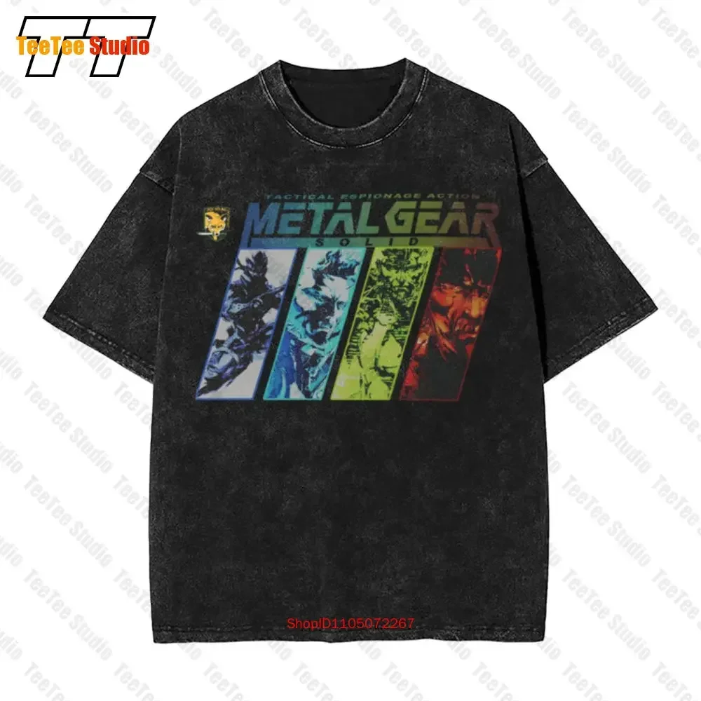

Metal Gear Solid V2 Computer Game Vintage Oversized T-Shirt ZI55