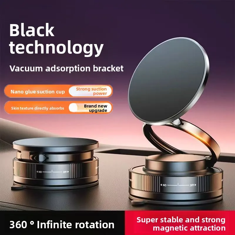 

Vacuum Adsorption Magnetic Mobile Phone Holder Suction Navigation Mobile Phone Holder Magnetic Expansion and Contraction Fold