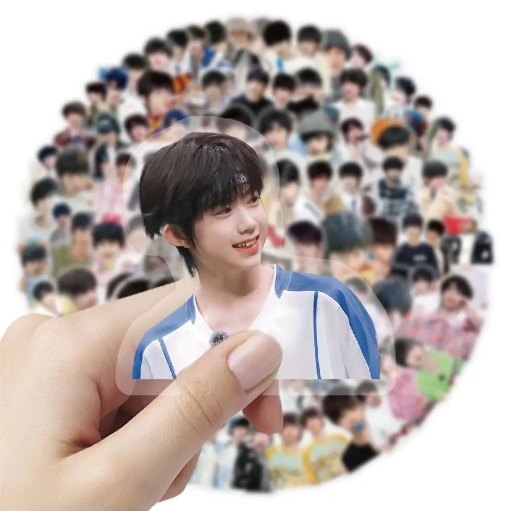 Chen Yiheng series of transparent character stickers, TF themed decorative wall art stickers, a complete set of 100 pieces
