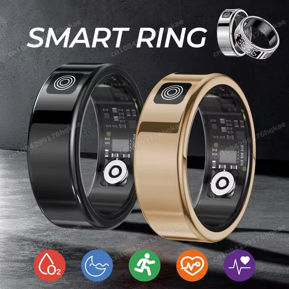 

Смарт-кольцо для мужчин и женщин, монитор сердечного ритма, кислорода в крови, многофункциональное кольцо для сна, фитнеса, IP68, водонепроницаемое спортивное кольцо, подарок Smartring 2025