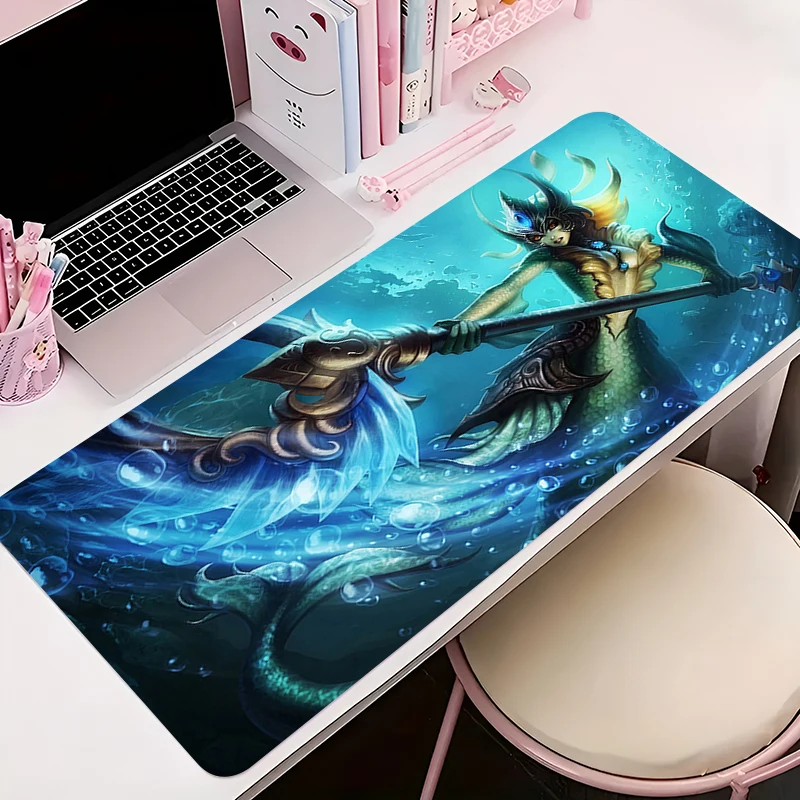 

Mouse Pad Office PC Accessories Keyboard Mat Anime Pattern Anti-slip Rubber HD Mousepad L-league of Legends Nami Gamer Desk Mat