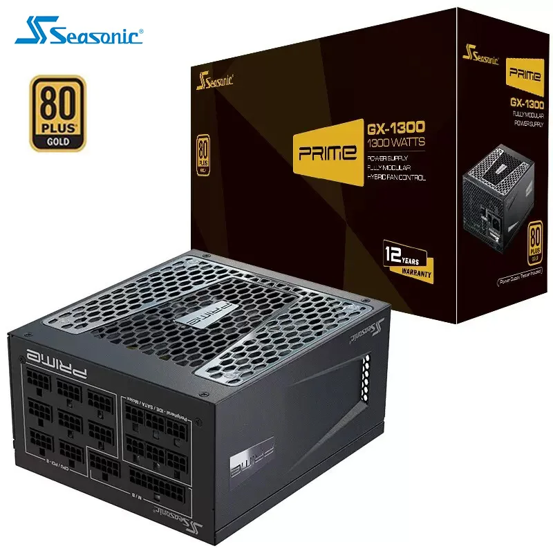 

Seasonic Prime GX1300 компьютерный чехол игра источник питания 850 Вт/1000 Вт/1300 Вт полностью модульный тихий вентилятор