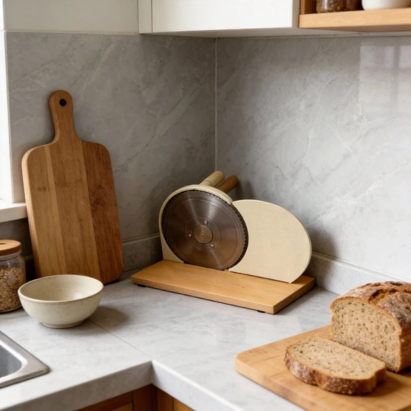 

Electric Bread Toast Slicer, Manual and Automatic Adjustable Thickness, Home Kitchen Use