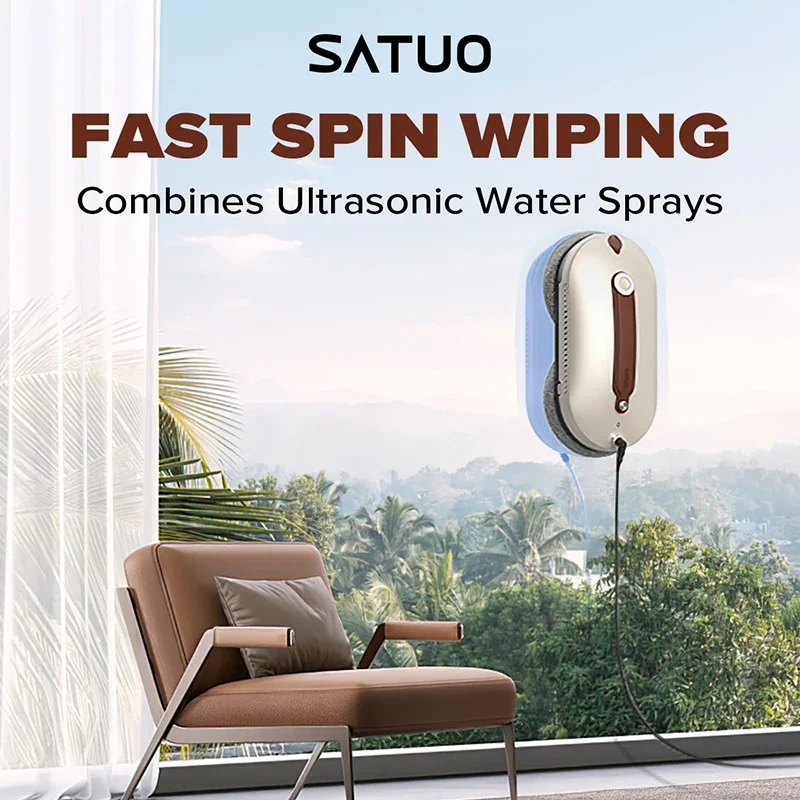 SATUO Robotic Remote Control Automatic Smart Cleaning Robot Electric window cleaner