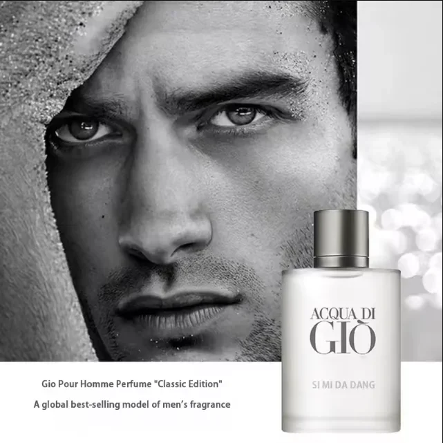 عطر كولونيا للرجال باللون الأسود والأزرق، خشب الصندل الطازج أو دو تواليت، عطر خفيف يدوم طويلاً، مزيل عرق رياضي صيفي