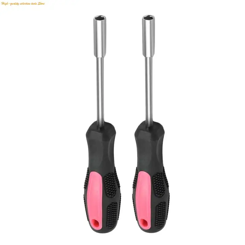 203F 2Pcs Ratcheting Screwdriver Handle Series Straight Quick Screwdriver Bit Spinner