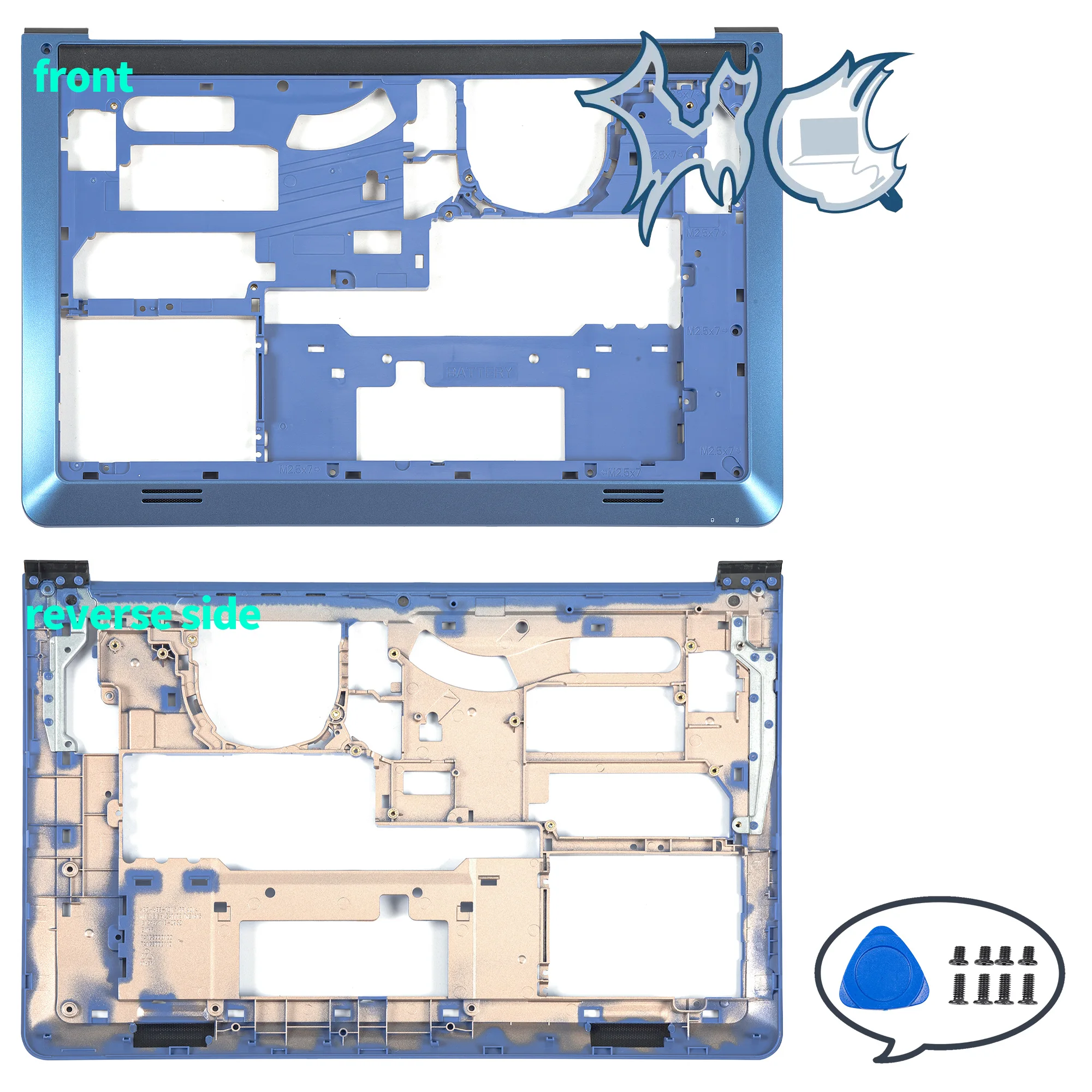 Imagem -03 - Inferior do Portátil Repair Case Palmrest Parts Inspiron 15 5543 5545 5547 5548 5557 5000 P39f Transporte Rápido Case