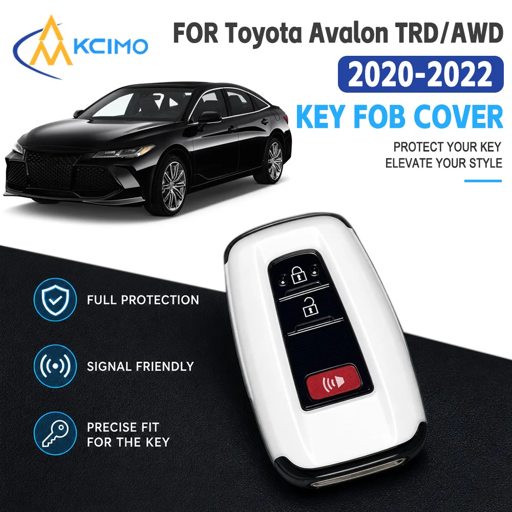 Car Key Fob Case For Toyota Avalon TRD/AWD 2020‑2022 Remote Key Full‑Wrapped Anti‑Scratch Protective Shell Wear‑Resistant