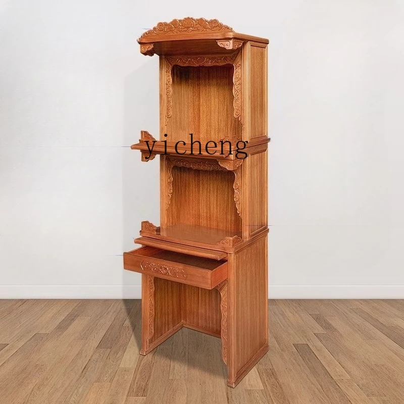 

TQ household shrine three-layer rosewood Buddhist cabinet Guanyin shrine God of Wealth Guan Gong worship platform
