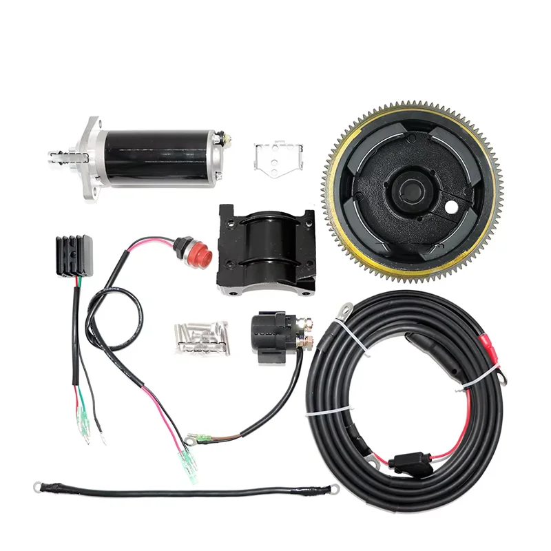 for Yamaha 63V-85550-00 61N-85550-10 66T-85550-00 15hp 2stroke Boat Motors Electric Start 2 Stroke Engine Kit Electric Start Kit