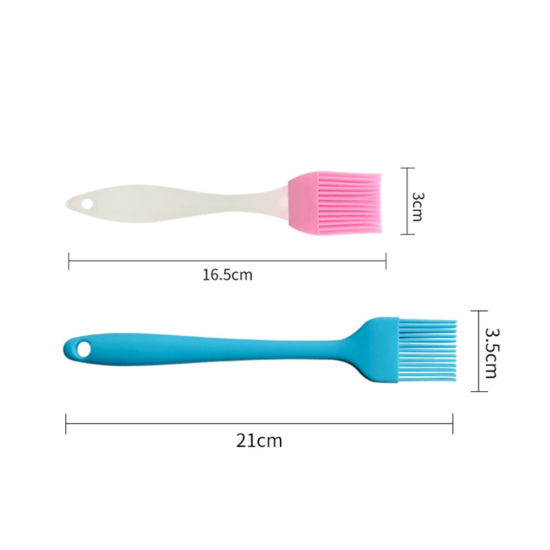 Kitchen Accessories Silicone Oil Brush Food Grade Baking Brush Plastic Handle High Temperature Resistant Barbecue Brush