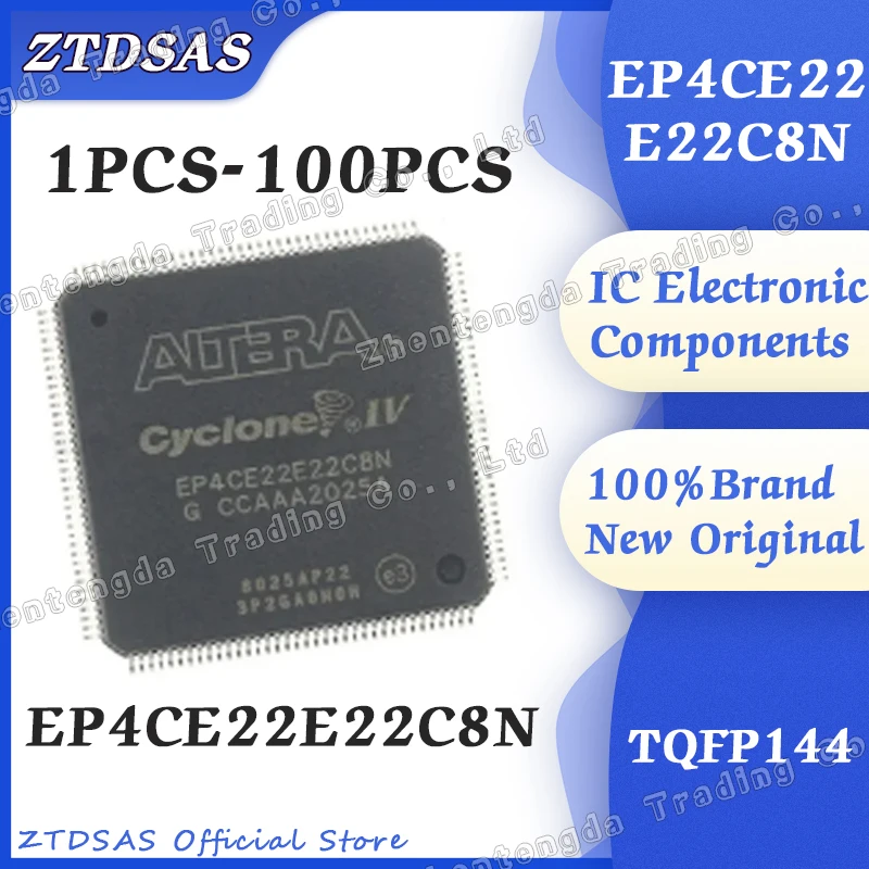 1PCS-100PCS EP4CE22E22C8N EP4CE22E22C8 EP4CE22E22C EP4CE22E22 EP4CE22 EP4CE IC FPGA 79 I/O 144EQFP