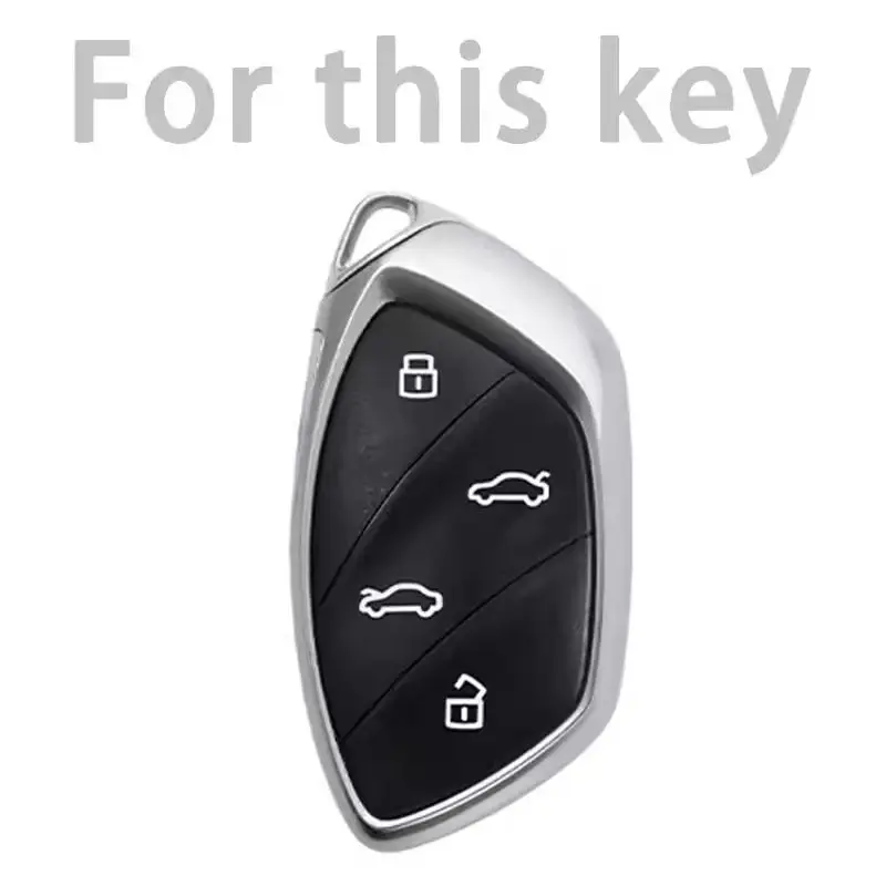 For Roewe RX5 I6 I5 RX3 MG ZS EV MG6 EZS HS EHS MARVEL X MARVEL R Electric 2021 Leather Zinc Alloy Car Remote Key Cover Case