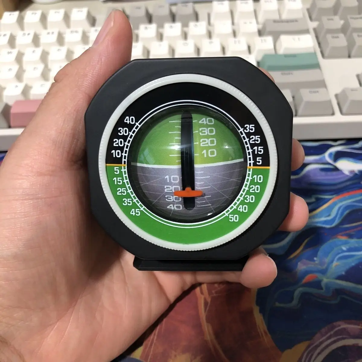 High‑Precision Car Inclinometer With LED Light Adjustable Off‑Road Vehicle Slope Level Angle Gauge Interior Accessory