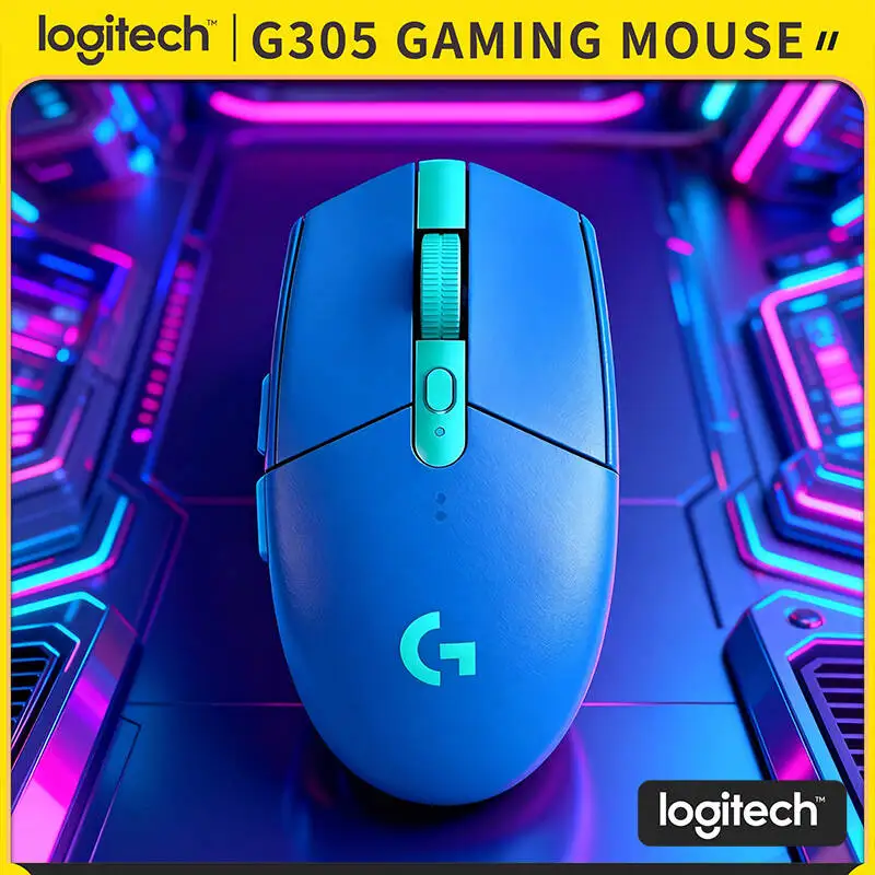

Wireless Logitech G305 Mouse, 12000 DPI HERO, 6 Buttons, 250hr Battery, 99g Lightweight, LIGHTSPEED Gaming, PC Mac Compatible