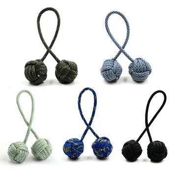 1PCS NUOVO Outdoor EDC Autodifesa Scimmia Pugno Agitarsi Giocattoli Dito Paracord Stress Estremo Dito Giocattoli Sfera D'acciaio Finestra Interruttore