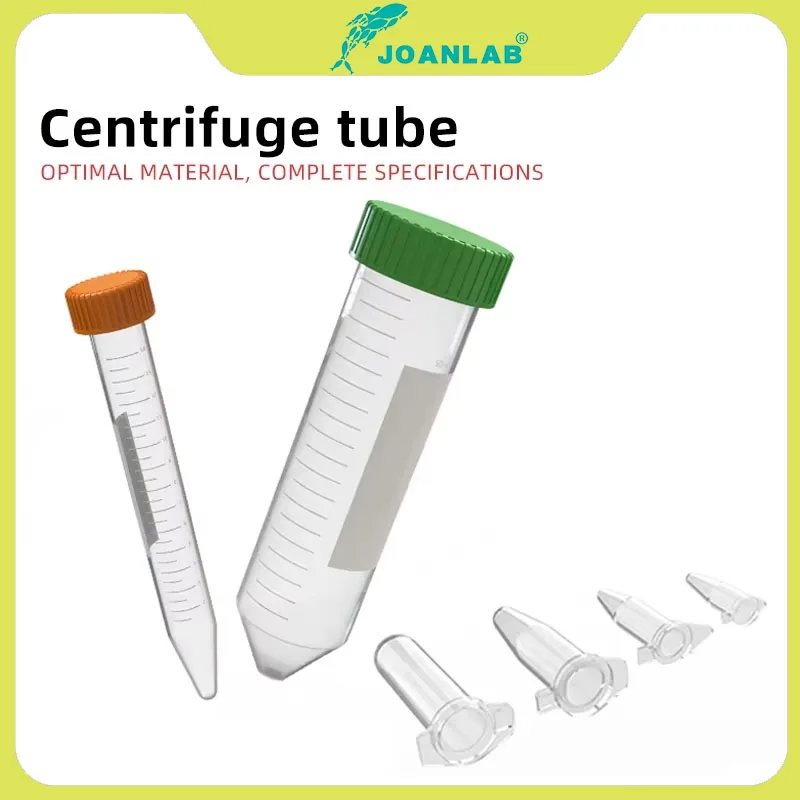 JOANLAB Plastic centrifuge tube 0.2 ml 0.5 ml 1.5 ml 2 ml 10 ml 15 ml 50ml micro scale pcr tube prp tube Lab equipment test tube