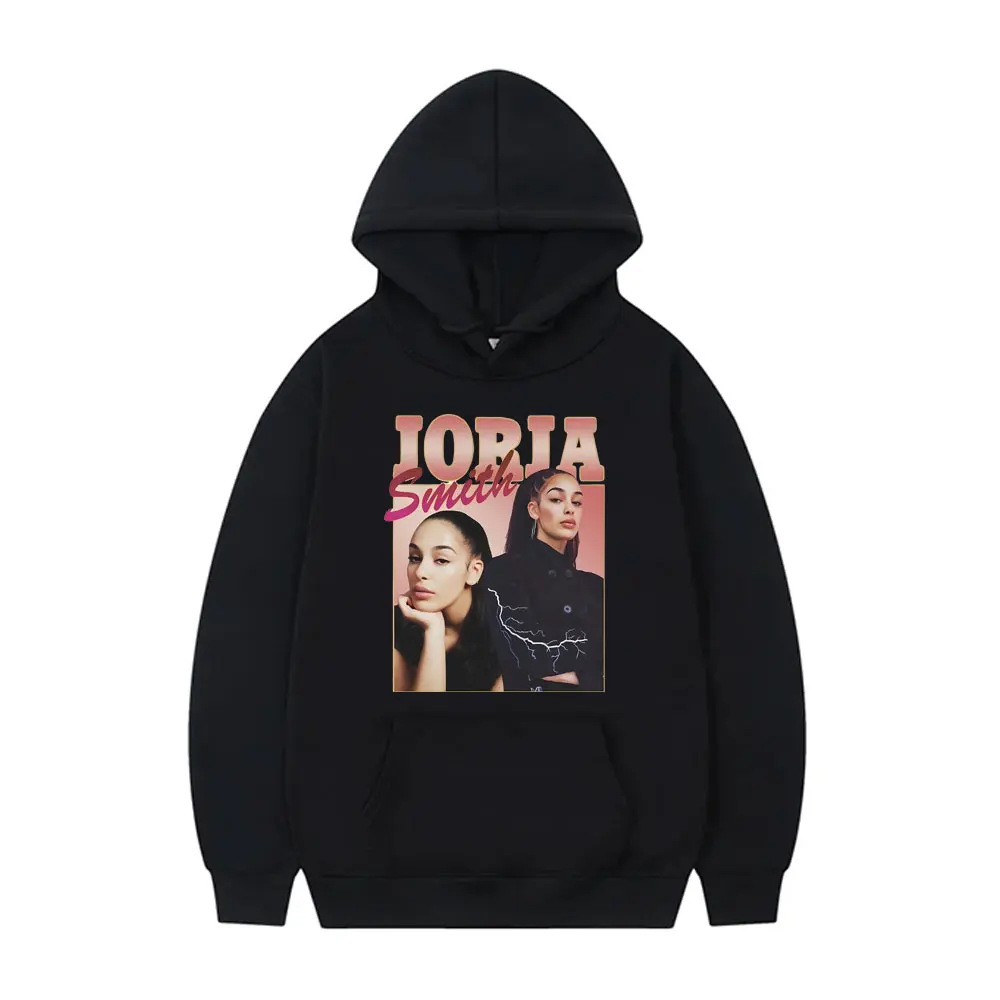 

Singer Jorja Smith Graphic Hoodie Men Women Hip Hop Oversized Sweatshirt Mens Casual Long Sleeve Hoodies Male Vintage Streetwear