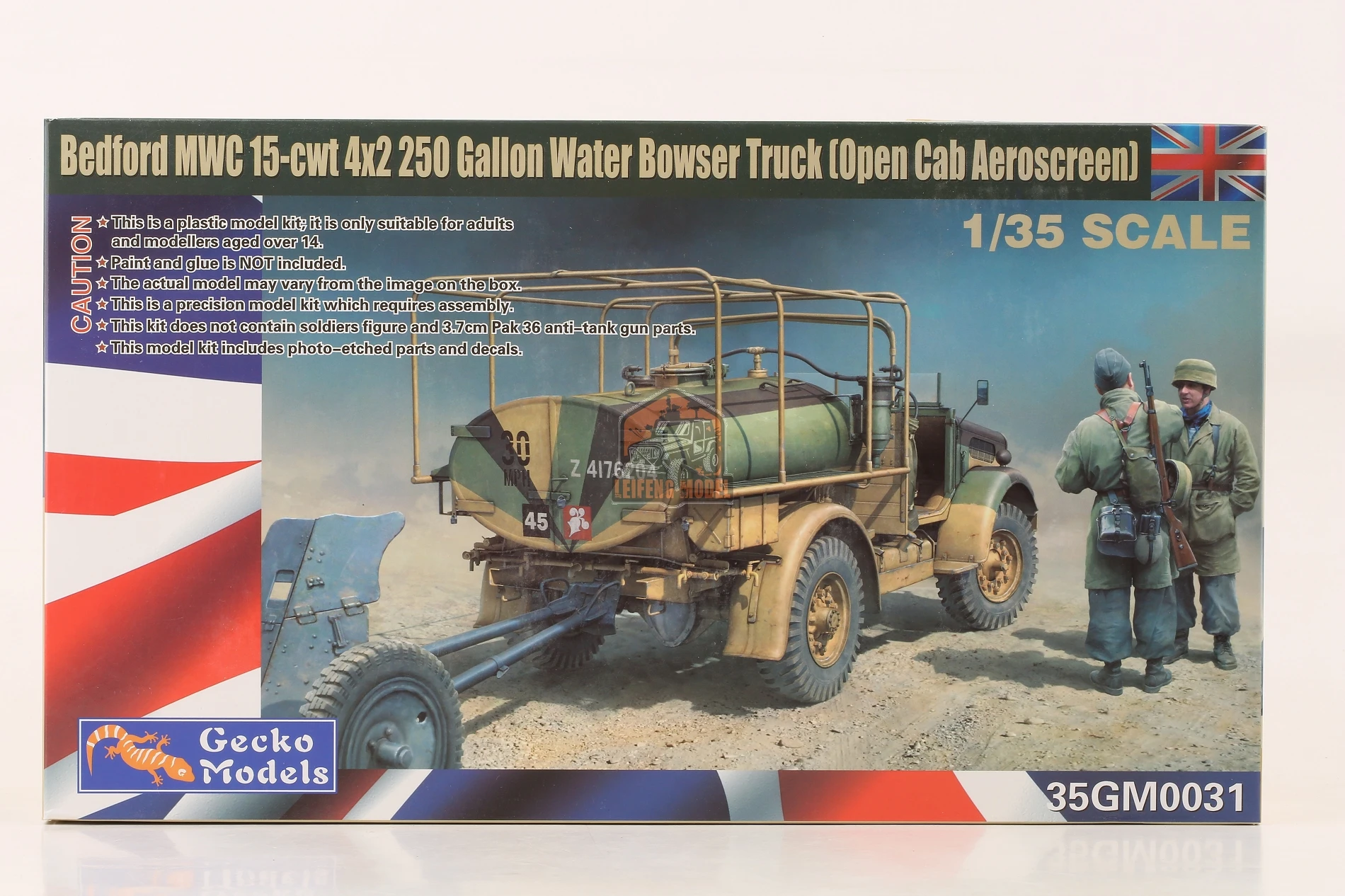 

Gecko Models 35GM0031 1/35 Bedford MWC 15-cwt 4x2 200 Gallon Water Bowser Truck