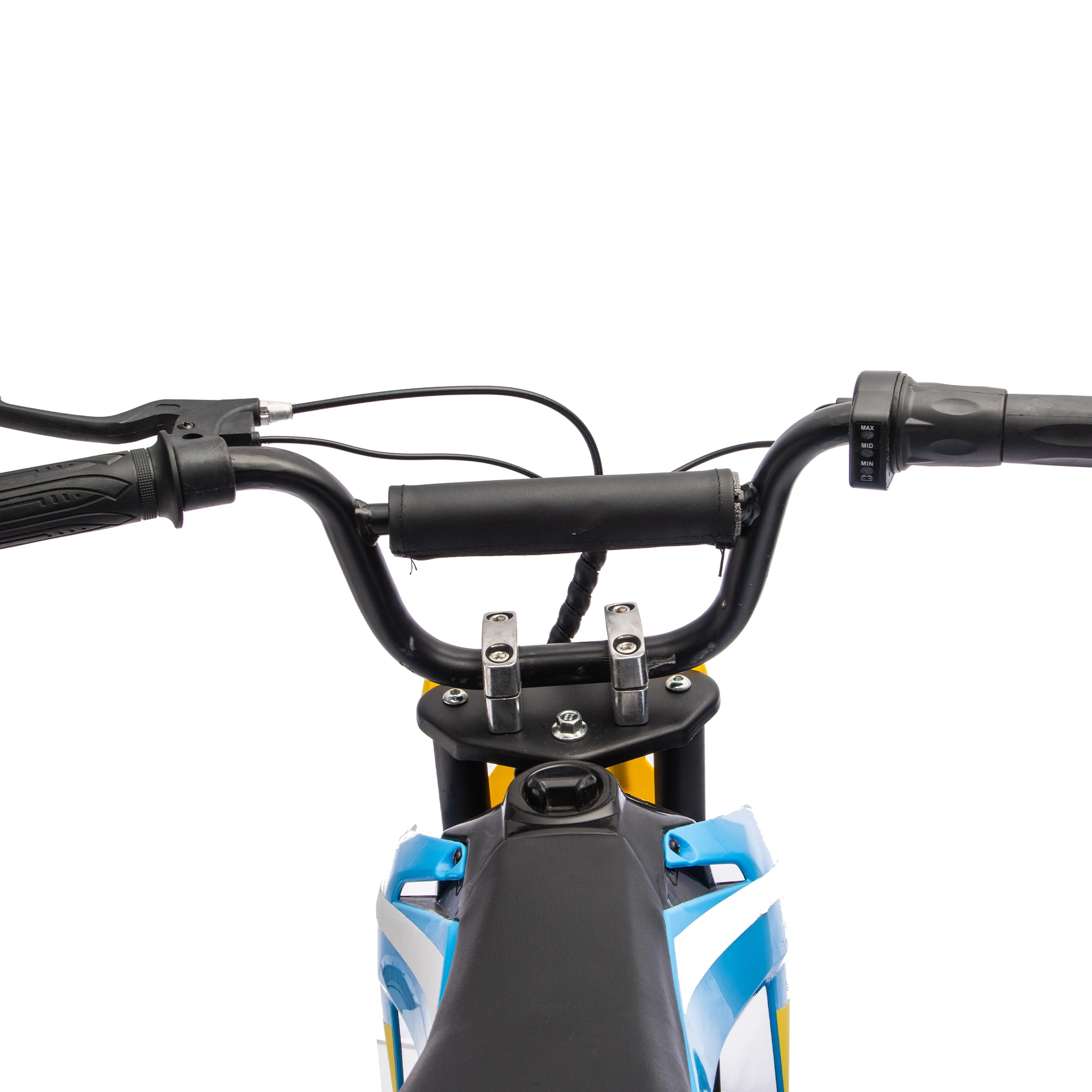 لعبة ركوب 24 فولت 250 وات على دراجة نارية كهربائية للطرق الوعرة، سرعة أقصى 9.32 ميلا في الساعة، سعة وزن 180 رطل، شحن سريع، تعليق خلفي #4