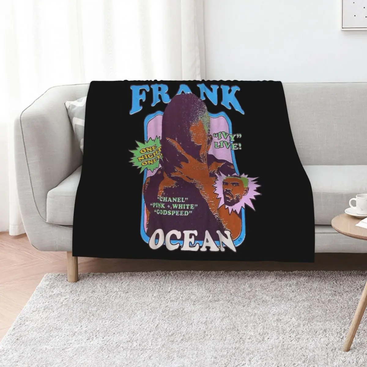 Frank Ocean Blond Secrets You Never Knew Throw Blanket Decoratives Hair Heavy Luxury Thicken Baby Blankets