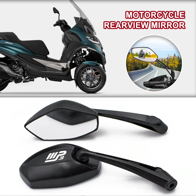 1 Pair 10mm 8mm Motorcycle Side Rearview Mirrors Wide Angle Adjustable For Bajaj Dominar 250 400 Avenger Pulsar NS/200 RS/200