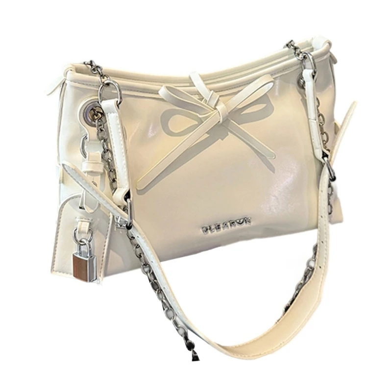 

Bowknot Detail Shoulder Bag Multipurpose Crossbody Carry Spacious Compartment