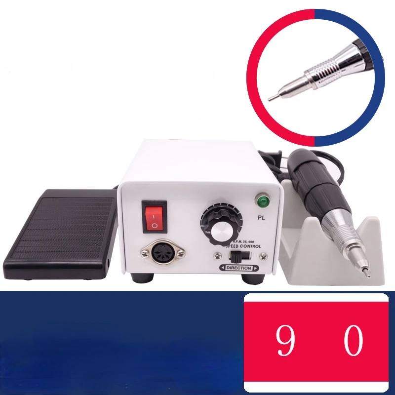 220V 0-35000Rpm Dental เครื่องบดไฟฟ้า90 Micromotor กล่องควบคุมขัด Polisher อุปกรณ์ทันตกรรม Lab 102 handpiece