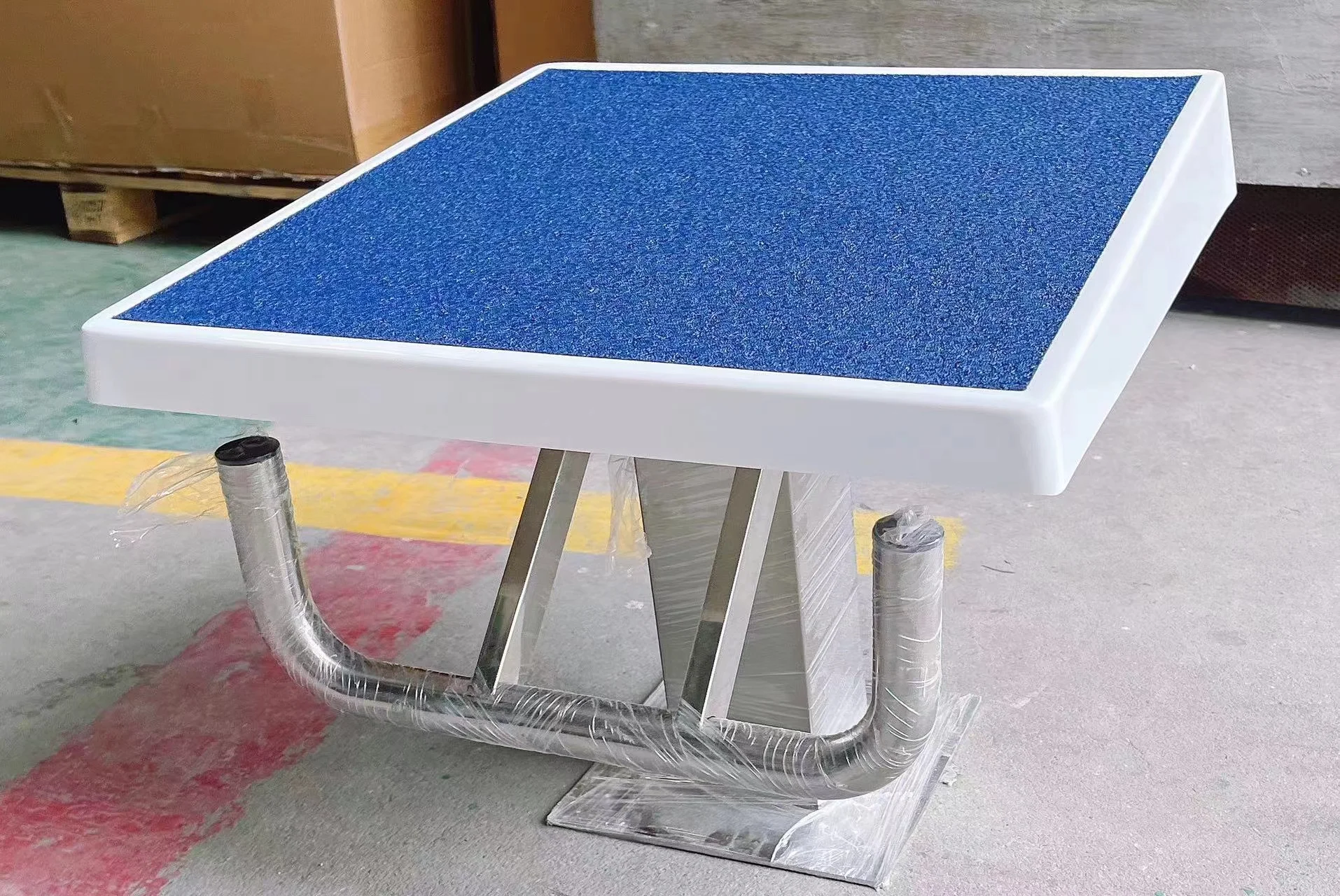 Professional Anti-Slip Adjustable Fiberglass Diving Platform Starting Block for Swimming Pool Competition Training-Pool Tools
