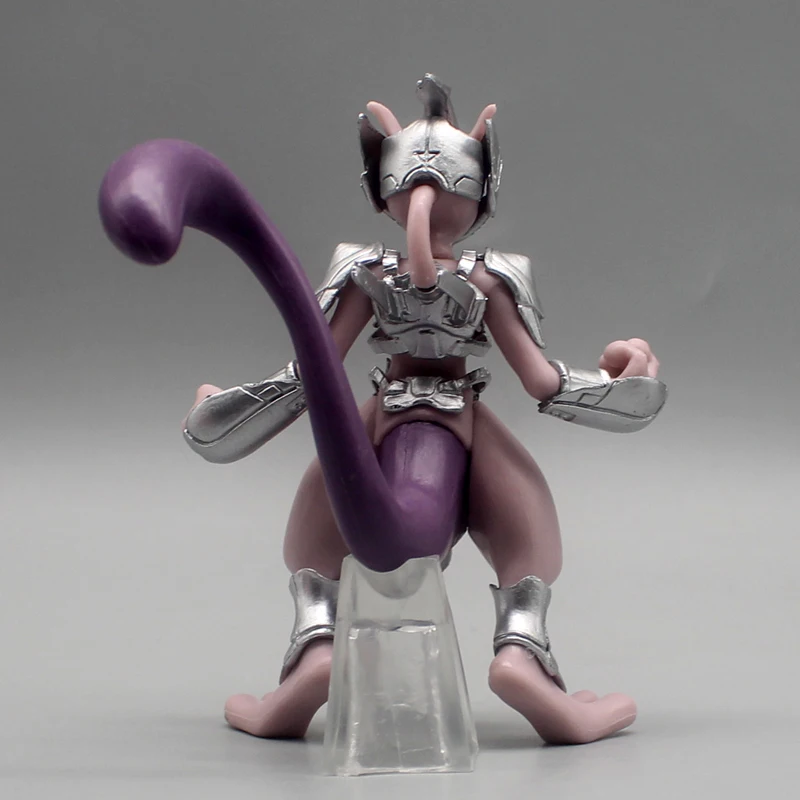 11cm Pokemon Mewtwo In Steel Armor Anime Action Figure Model Gk Statue Collection Desktop Decoration Ornament Cute Toys Boy Gift