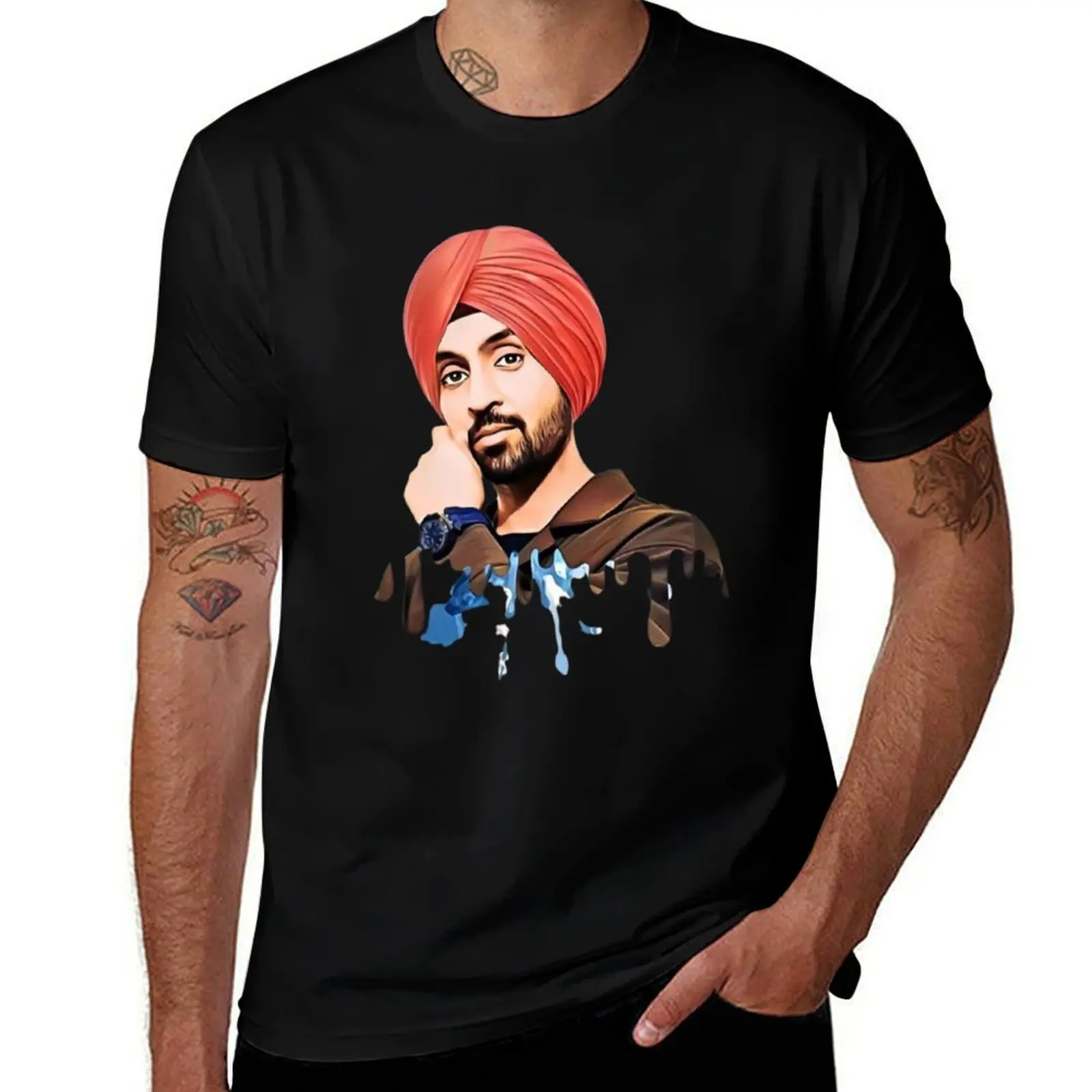 Diljit Dosanjh T-Shirt Odor Resistant Short Sleeve Top