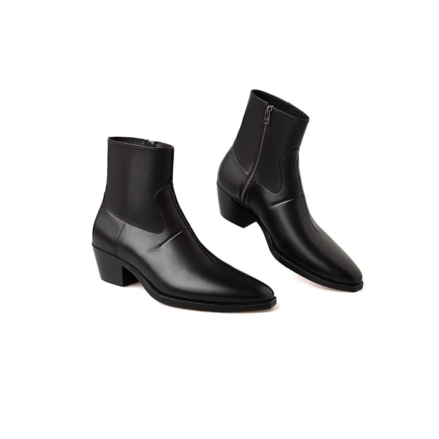 

Модные ботинки в стиле вестерн Thi Bot Chelsea Boots Мужские рабочие ботинки с боковой молнией Briti Sle Leather oes Heightening