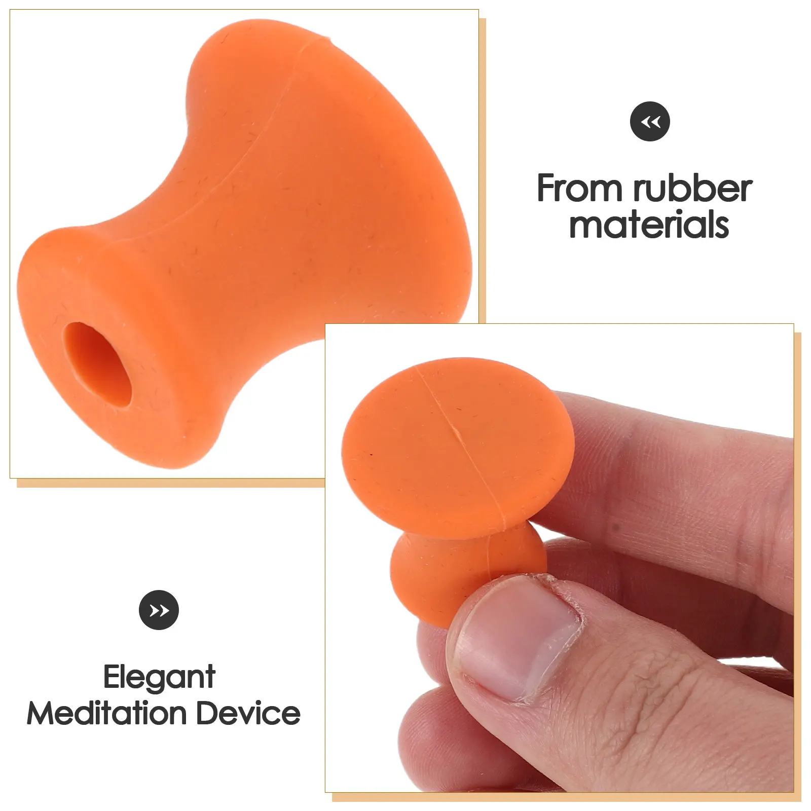 2Pcs Meditation Sound Fork Accessory Rubber Base Stable Support Portable Tuning Fork Holder Vibrational Therapy Yoga Relaxation