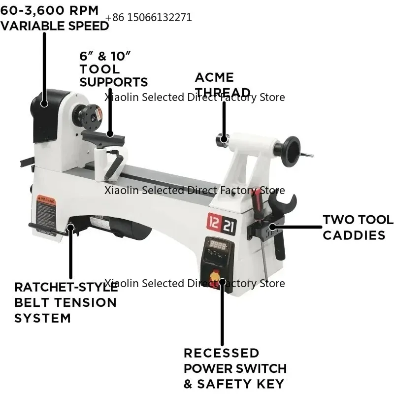 

Excellent Best Seller First Variable Speed Woodworking Lathe Acme Thread In Tailstock 24 Integrated Indexing Positions Integrate