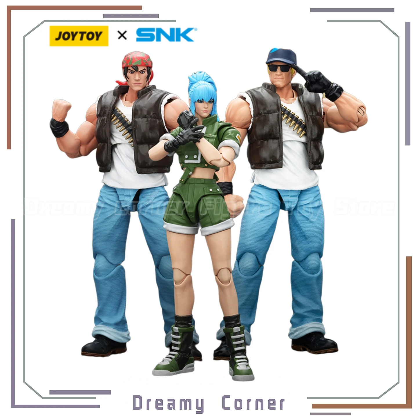 

【Pre-sale】JOYTOY KOF'98UM IkariWarriors Team King of Fighters'98UM 3PCS 1/18 Action Figure Toy Model Gift Collection