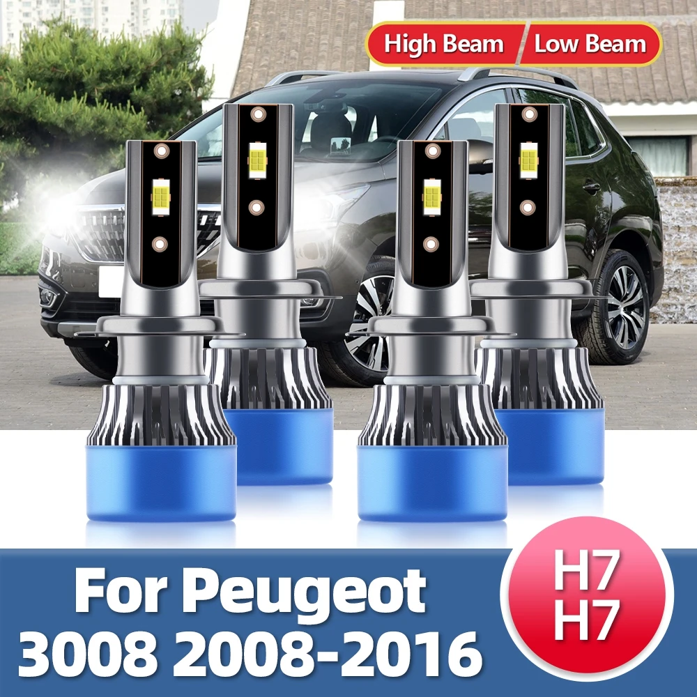 

Roadsun Led 12V Bulb Car HeadLight 110W/Pair Headlamp 15000LM For Peugeot 3008 Year 2008 2009 2010 2011 2012 2013 2014 2015 2016