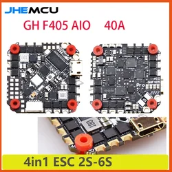 JHEMCU GHF405AIO HD betaflaght F405 kontroler lotu OSD z 40A ESC PWM Dshot600 2-6S do wykałaczki zabawki drony wyścigowy RC FPV