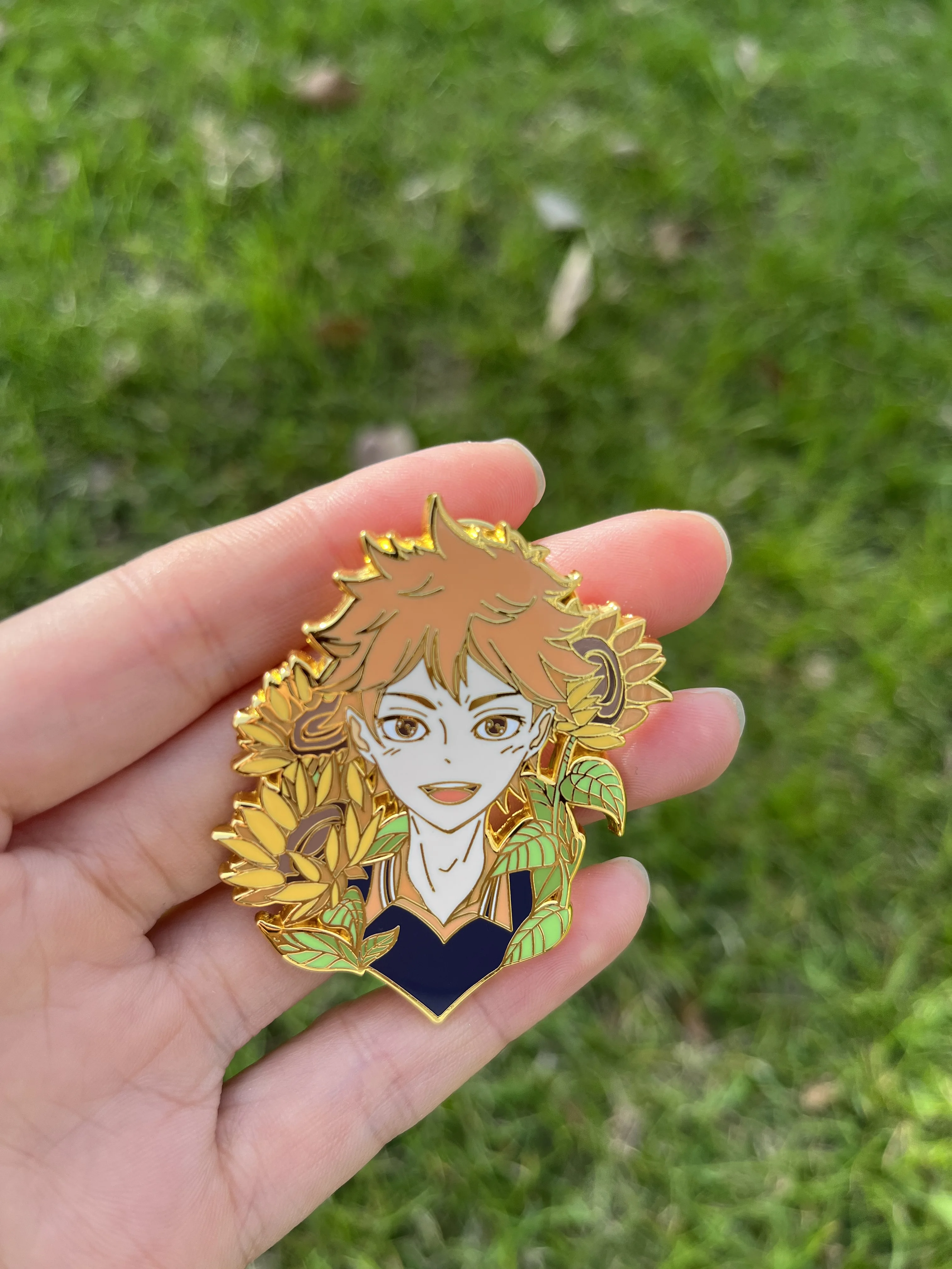 Haikyuu Anime Enamel Pins Brooch Hinata Tobio Oikawa 55mm Hard Enamel Badge Fashion Lapel Jewelry Kids Friends Birthday Gifts