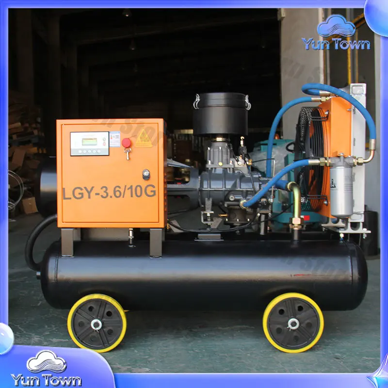 Air Compressor for Y-3.6/10G Stone Drilling Machine 22 kW 3 Phase Portable Air Compressor for Sandblasting Industrial