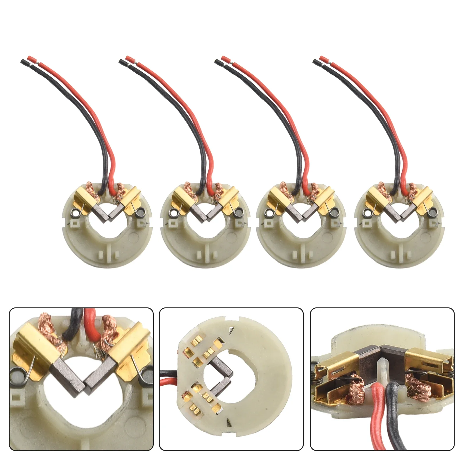 

For SFC14A Motor Accessory Carbon Brush Holders 44mm 4pcs Fine Workmanship High Quality Material Long Service Life
