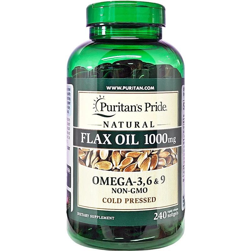 

Flax Oil 1000 mg Omega-3,6 & 9 240 Softgels