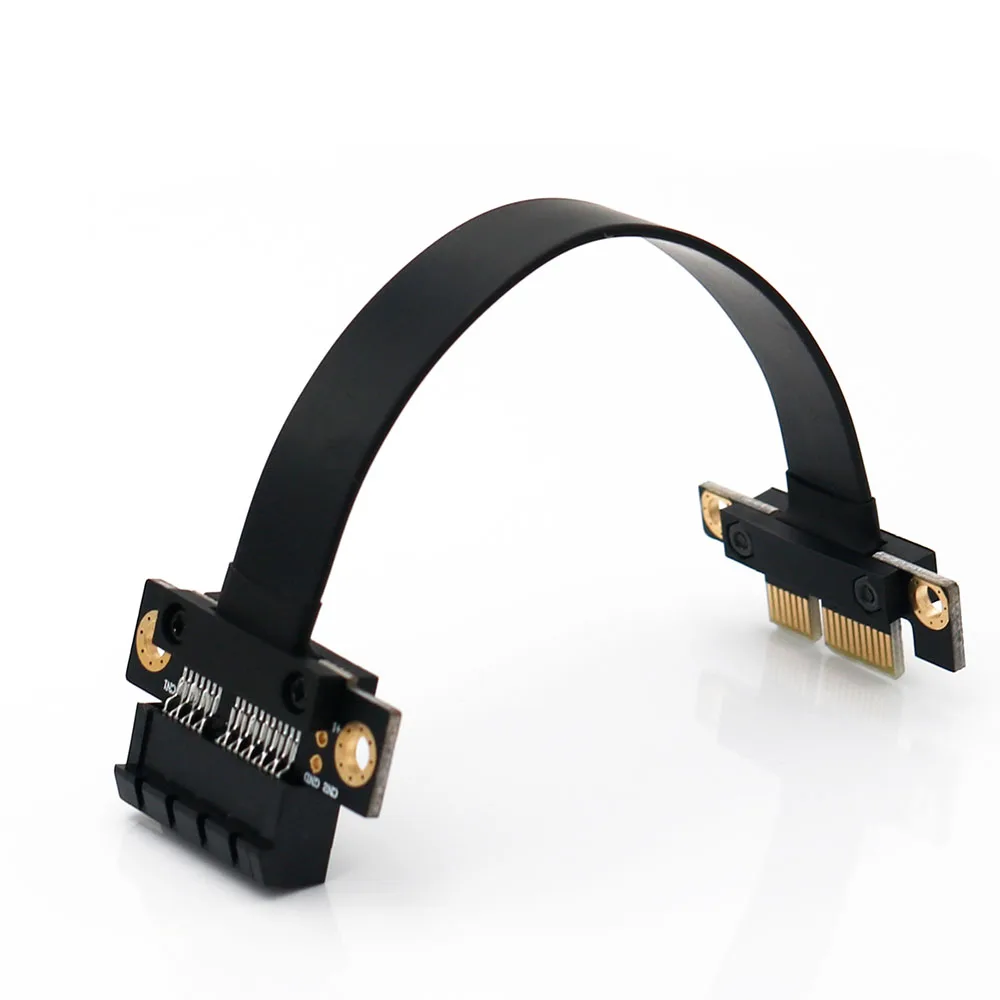 

Extension Cable PCI-E X1 Gold Plated PCI-E PCI Express 1X To 1X Slot Riser Card For BTC Mining Converter Extender Ribbon Adapter