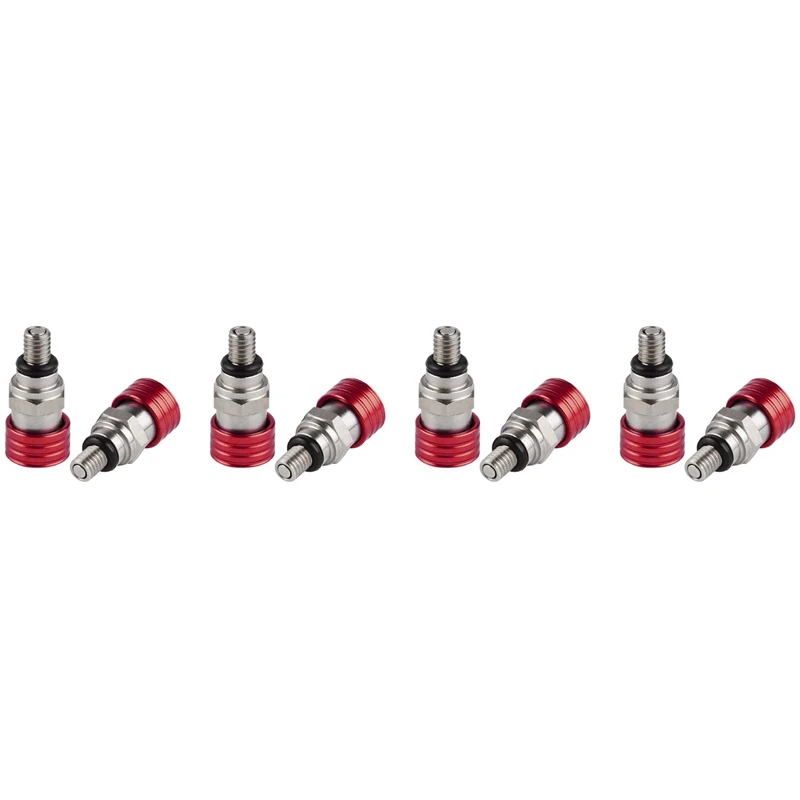 

8X мотокросс M5X0,8 см вилка выпускного клапана для Honda Kawasaki Yamaha Suzuki YZ85 YZ125 YZ250 YZ450F 250RX красный