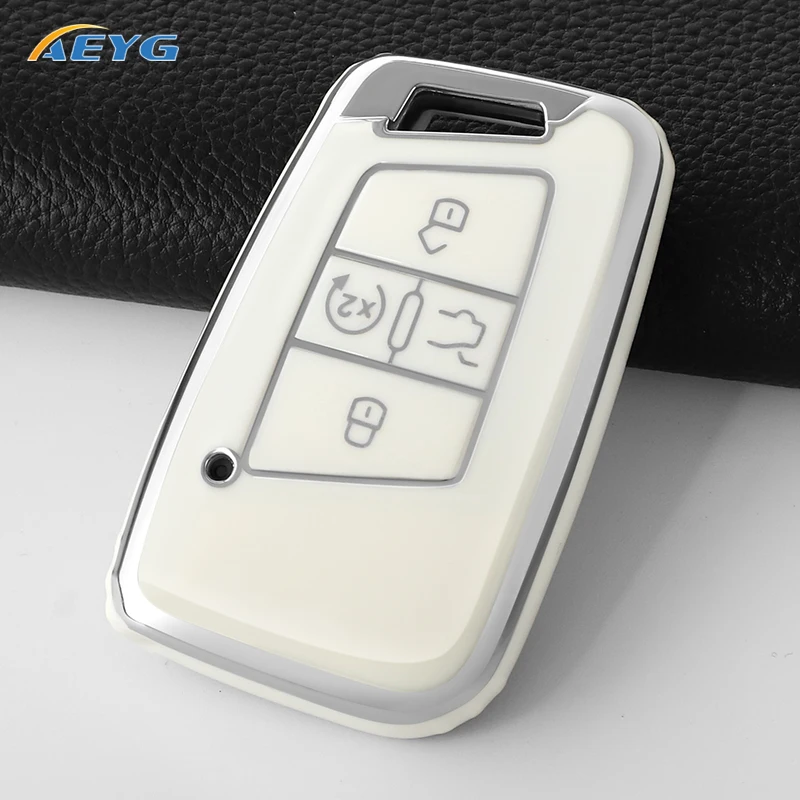 Car Key Case Cover Shell Fob For VW Volkswagen Magotan Passat B8 Golf Seat Skoda Superb A7 Kodiaq Key Chain Accessories
