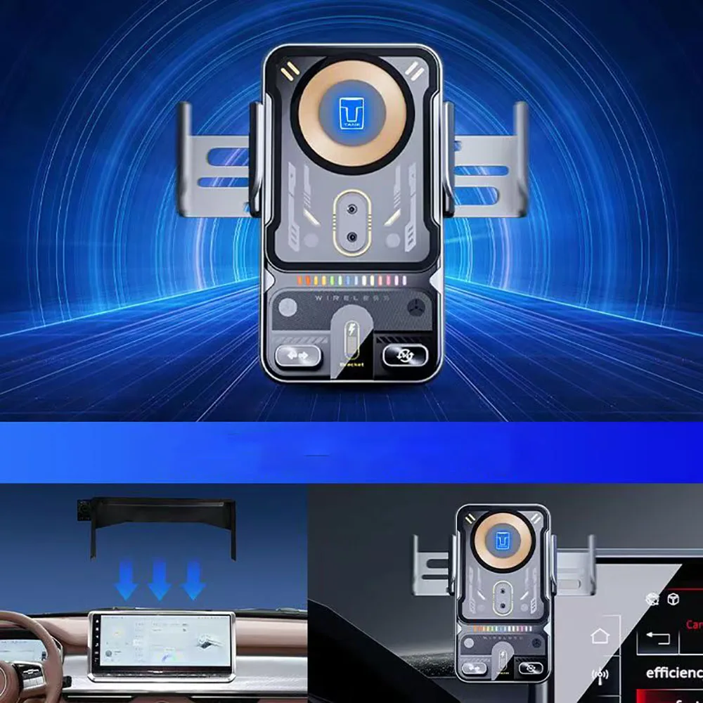 

Fit For Tank 700HI4-T 2024 2025 Car Mobile Phone Holder Wireless Charging Modification Part
