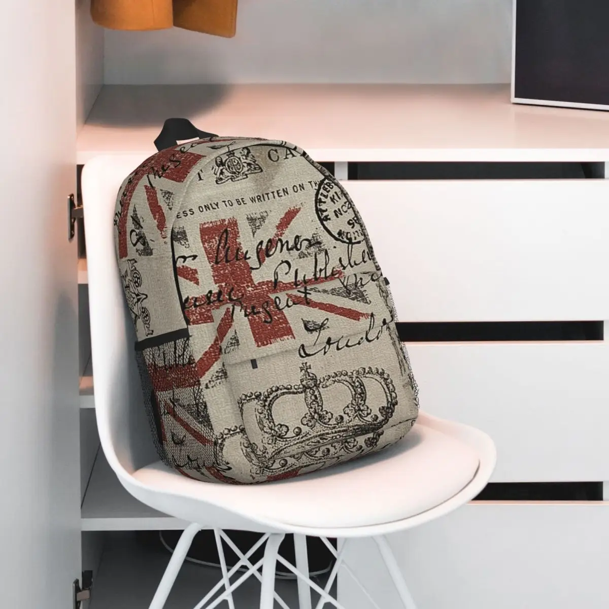 London Big Ben Vintage Postcard Backpack Student BookBag Kids School Bag Laptop Shoulder Bags for Men Women