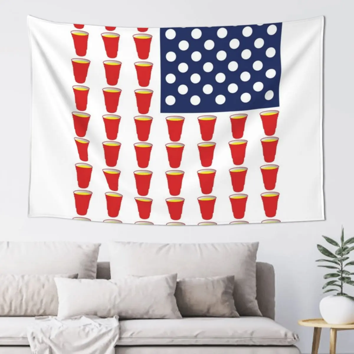 

Beer Pong USA Flag Tapestry Funny Decoration For Rooms Home Decoration Accessories Tapestry